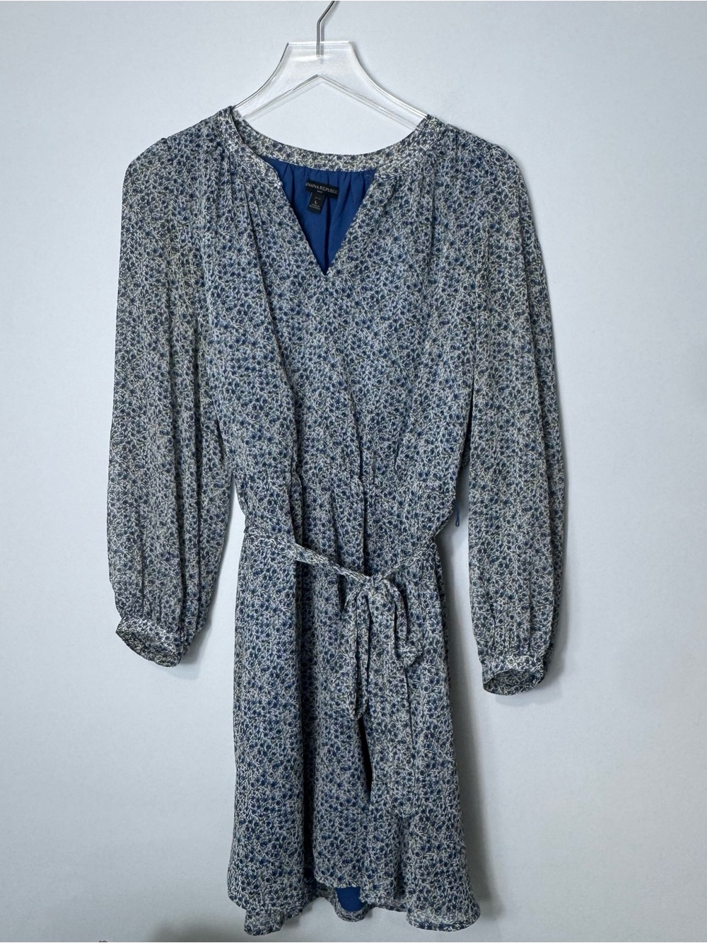 Banana Republic floral Silk Dress size large 2269